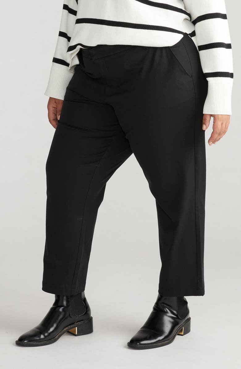 Universal Standard Orchard High Waist Stretch Twill Crop Pants, Alternate, color, 