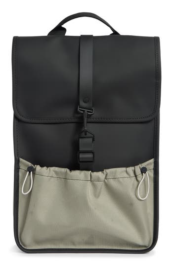 Rains Mini Mix Waterproof Backpack In Black