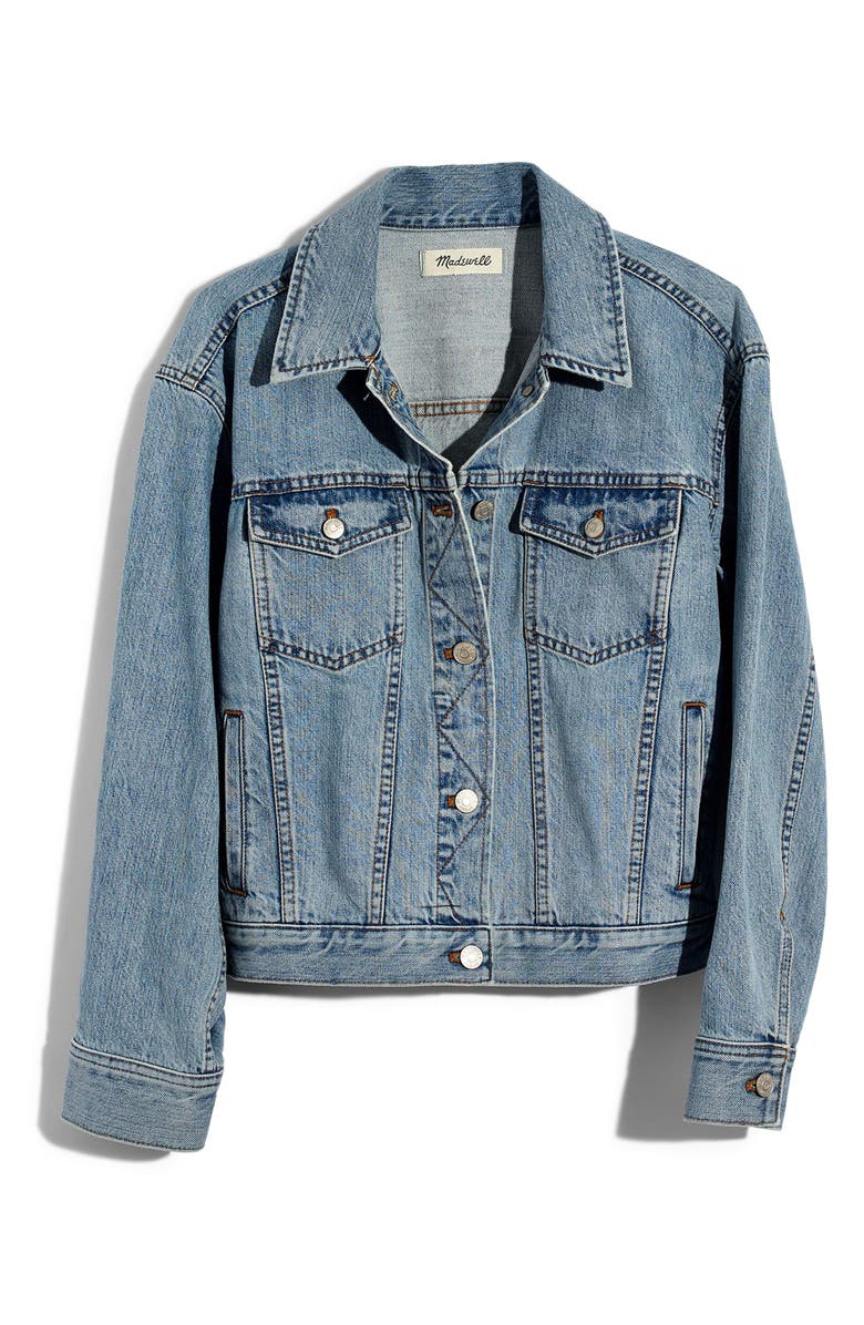 Madewell The Boxy Crop Jean Jacket, Alternate, color,