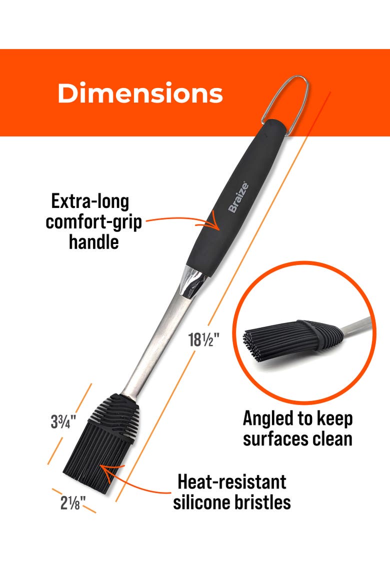 BBQ Basting Mop, Alternate, color, Black