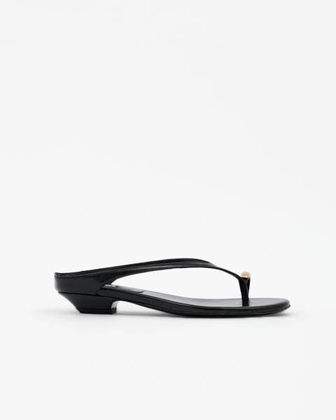 Juno Jewel Detail Flat Sandals