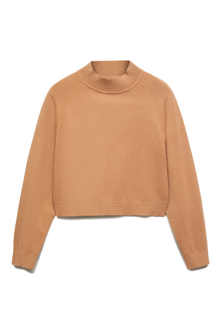 Crop Sweater, Alternate, color, MEDIUM BROWN