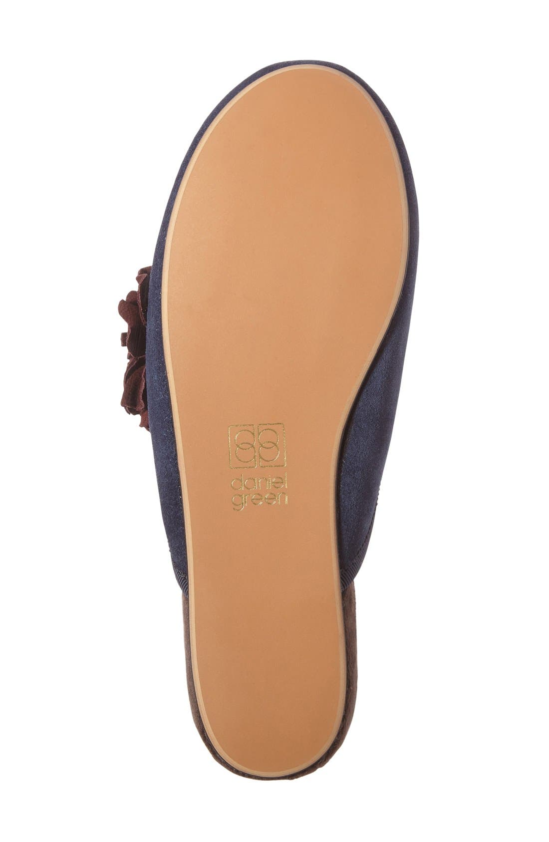 Lilah Scuff Slipper, Alternate, color, NAVY SUEDE