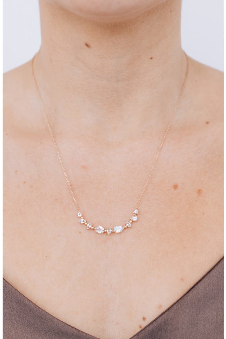 Mlia Curved Bar Necklace, Alternate, color, GOLD