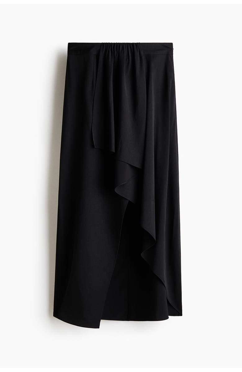 H&M Draped-panel Asymmetric Skirt, Main, color, 