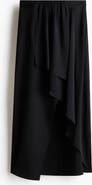 H&M Draped-panel Asymmetric Skirt