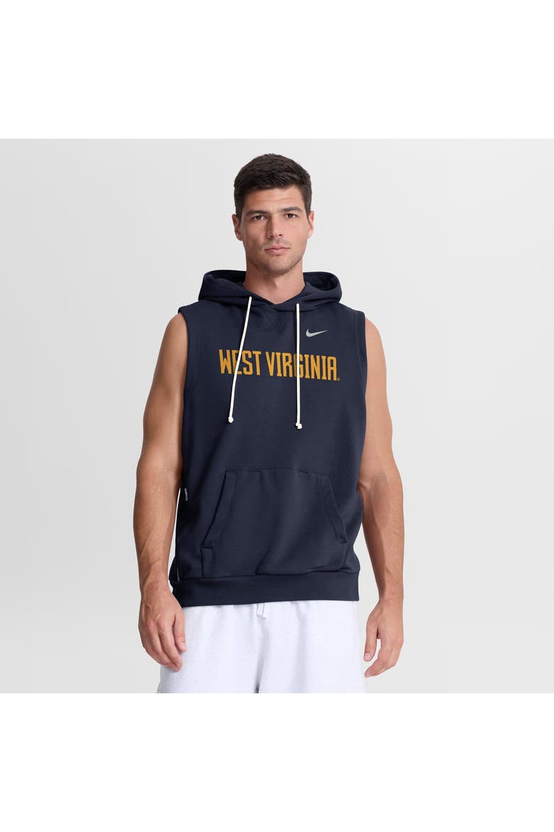 Men's Nike  Navy West Virginia Mountaineers 2026 Sideline Sleeveless Dri-FIT Hoodie, Main, color, Navy
