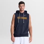 Nike Men's Nike Navy West Virginia Mountaineers 2026 Sideline Sleeveless Dri-FIT Hoodie