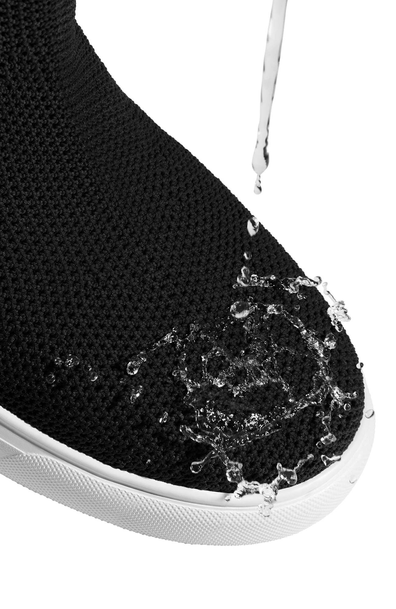 VIVAIA Round-Toe Hidden Wedge Sneakers, Alternate, color, Black