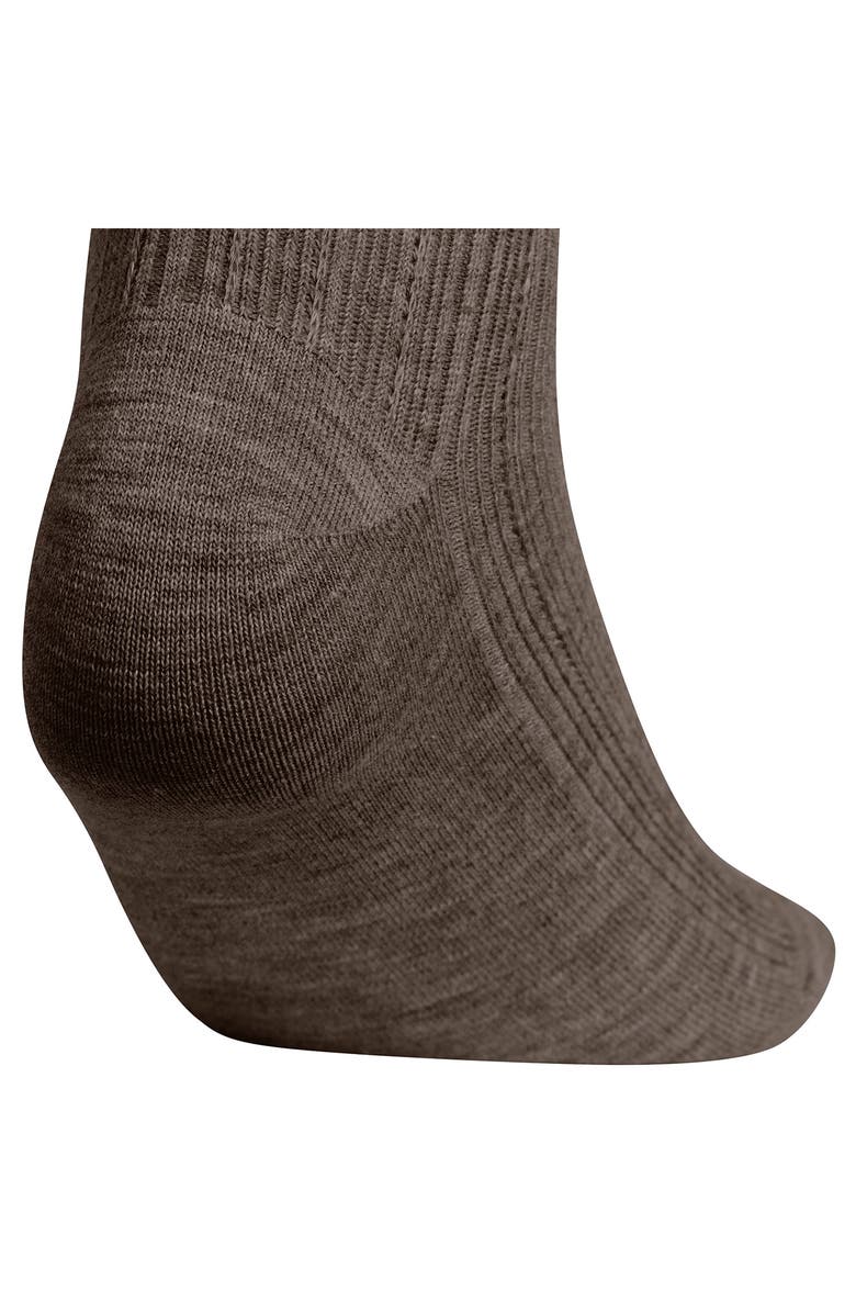 adidas Gender Inclusive Originals Assorted 3-Pack Lettuce Edge Ruffle Quarter Socks, Alternate, color, Branch Brown/ Warm Vanilla