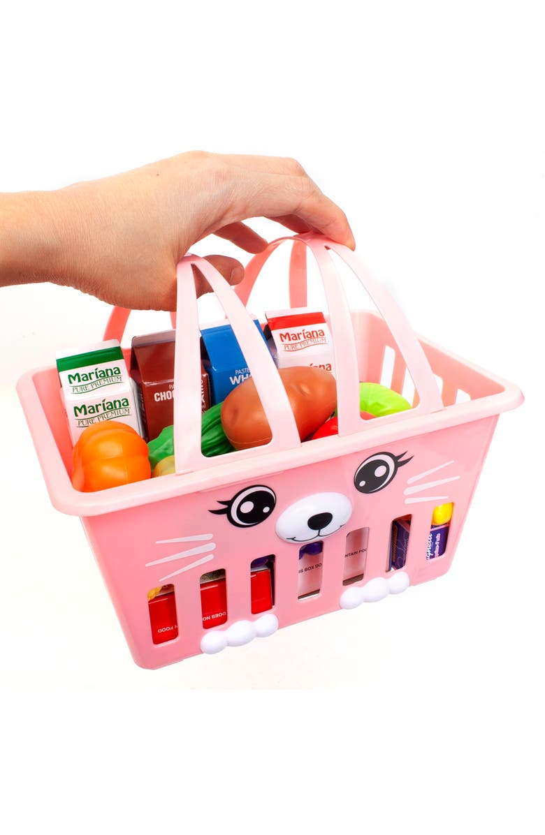 Zoo Troop Pink Bunny Basket Playset, Alternate, color, Multicolored