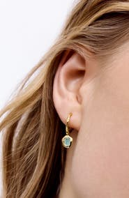 Monica Vinader Odyssey Drop Huggie Hoop Earrings