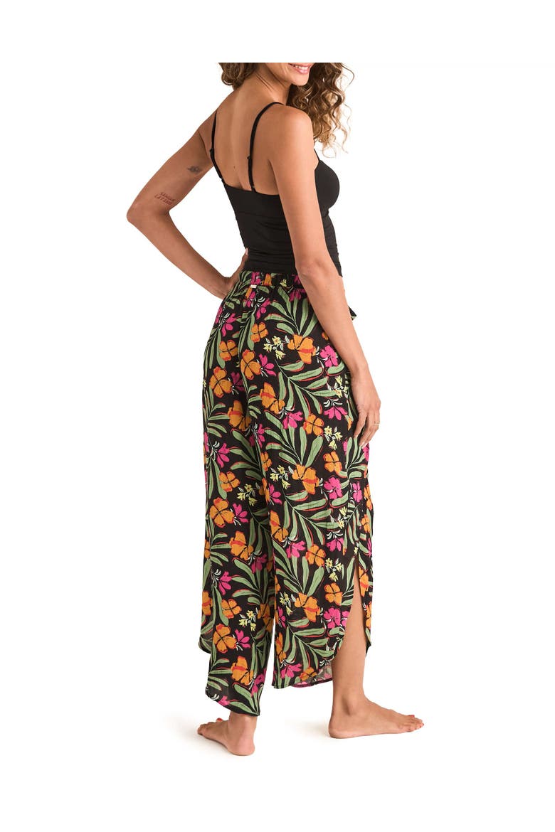 Patti Cami And Pants Set, Alternate, color, Tropical black