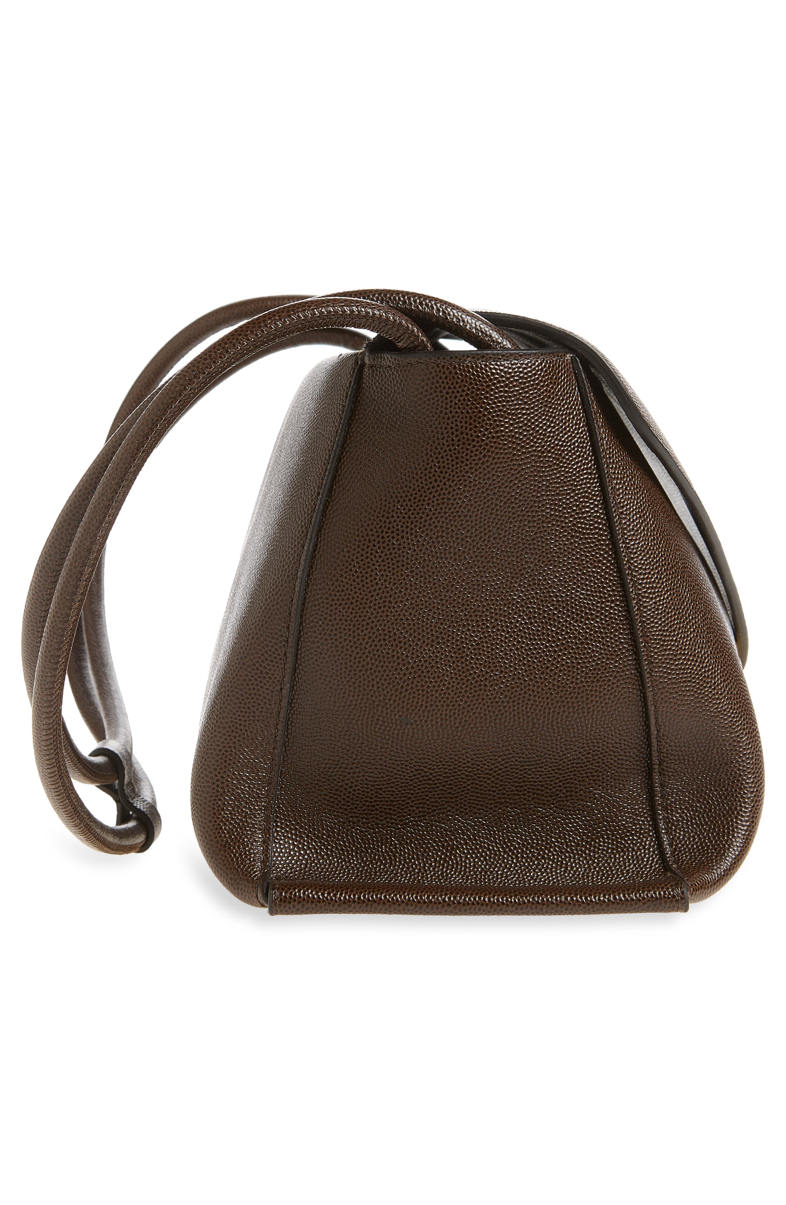 Veneto Leather Shoulder Bag, Alternate, color, SOIL CAVIAR