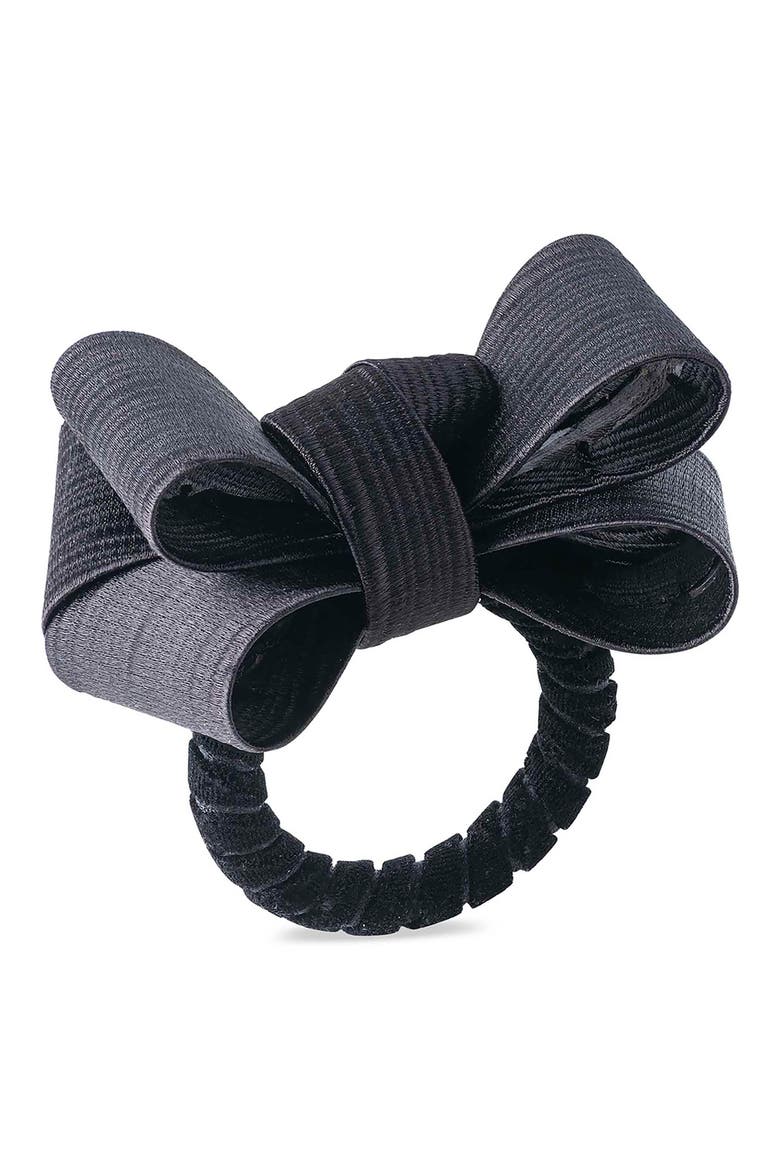 Tuxedo Set of 4 Napkin Rings, Alternate, color, BLACK