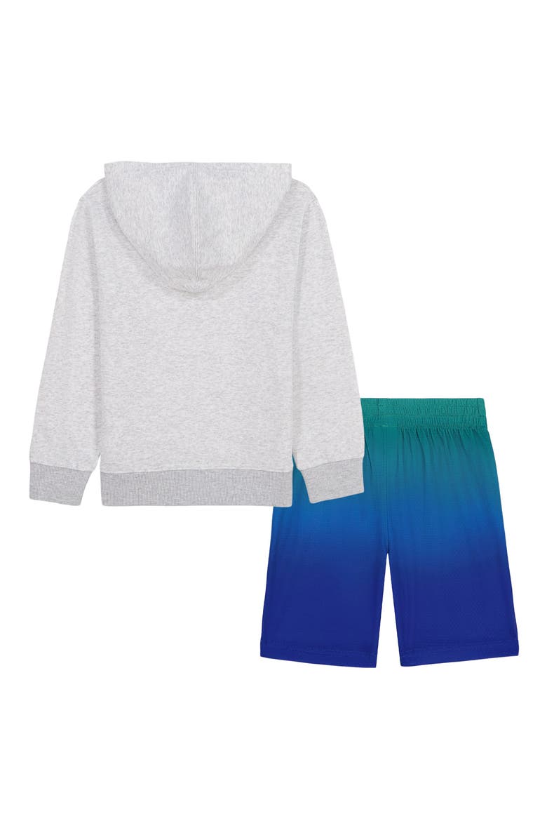 Kids' Rival Fade Hoodie & Shorts Set, Alternate, color, MOD GRAY