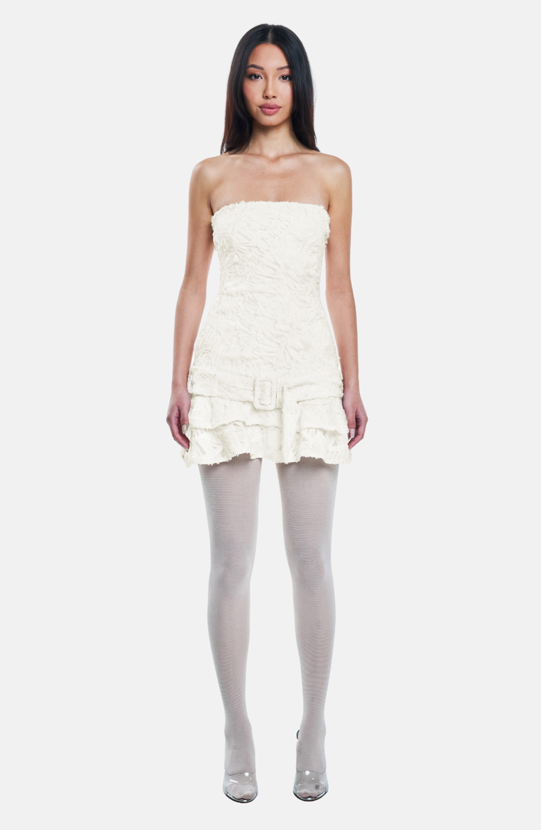 OW Collection CASSIDY Mini Dress, Main, color, Off-White