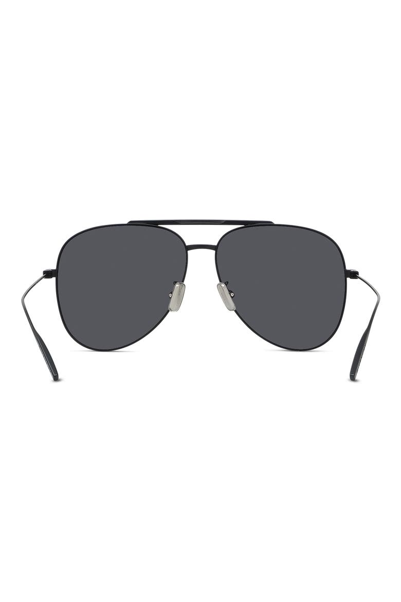 GV Speed 59mm Pilot Sunglasses, Alternate, color, MBLK/SMKMR