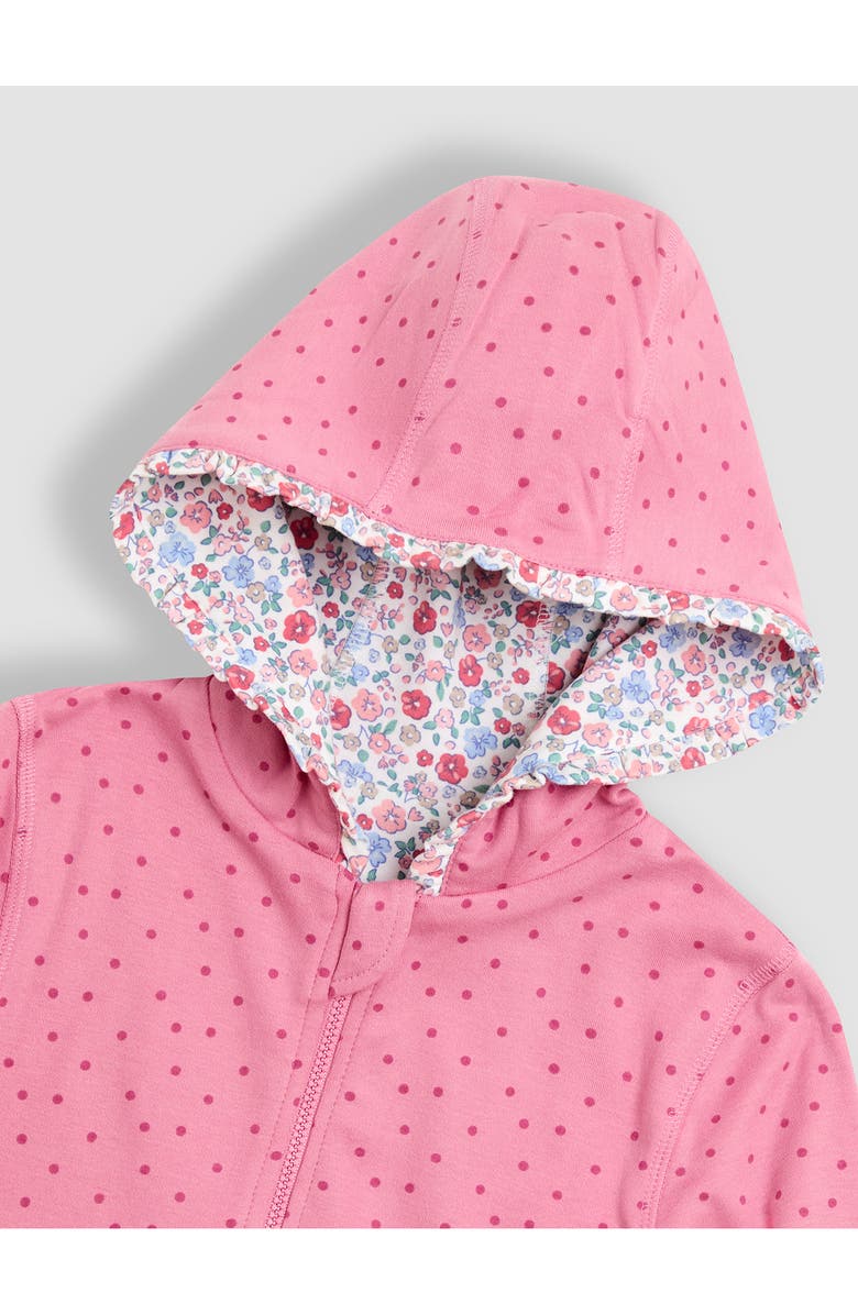 JOJO MAMAN BEBE Kids' Mouse & Cupcake Applique Reversible Full-Zip Hoodie, Alternate, color, Pink