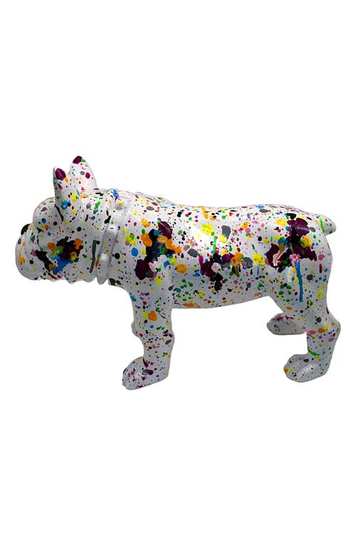 Interior Illusions Splatter French Bulldog Statue In Multi