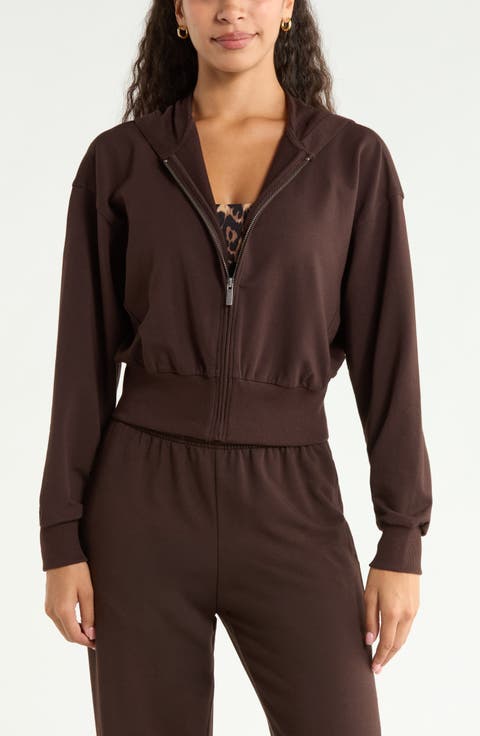Weekend Stretch Cotton Blend French Terry Hoodie