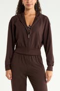 Zella Weekend Stretch Cotton Blend French Terry Hoodie