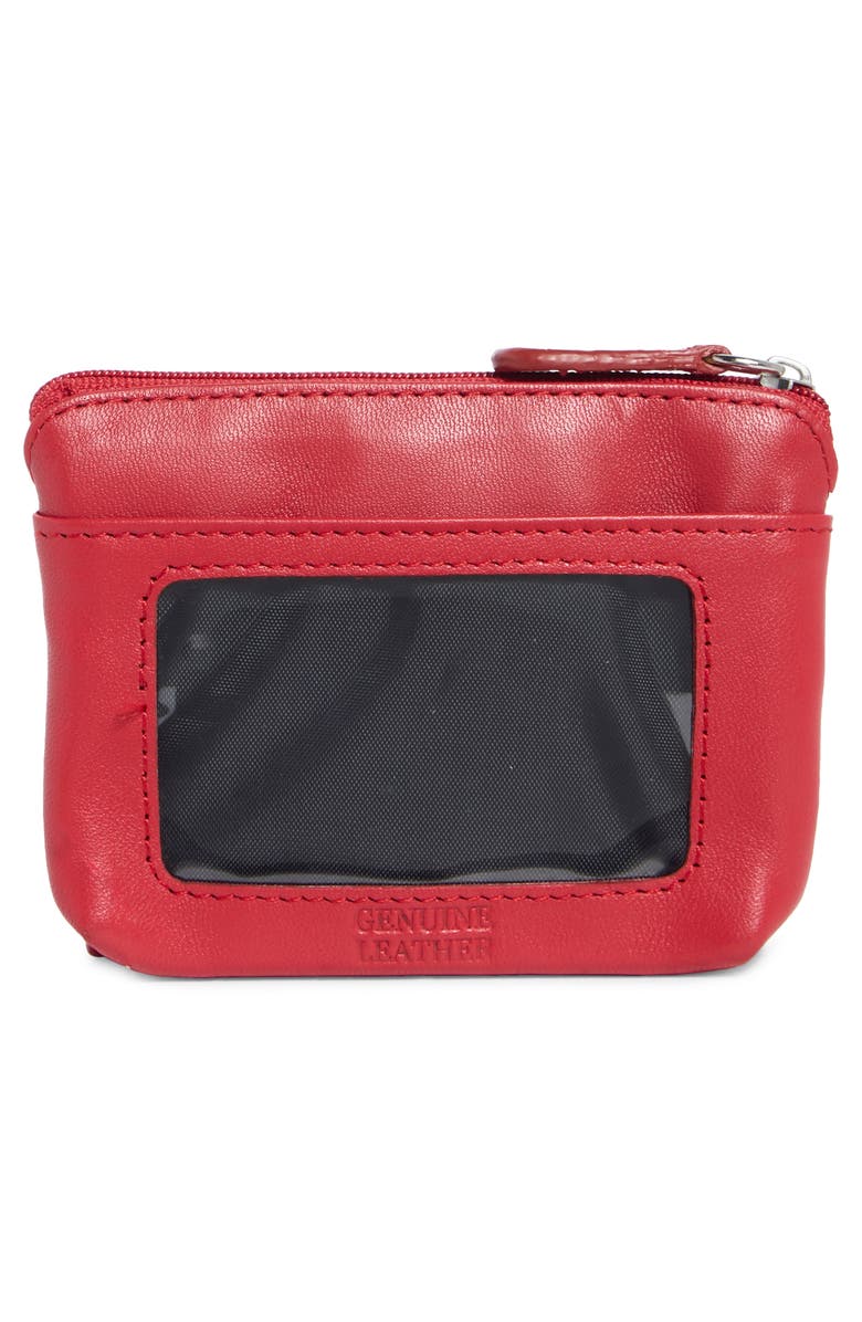 MUNDI SMALL LEATHER GOODS Quilted Leather Wallet, Alternate, color, Bright Red