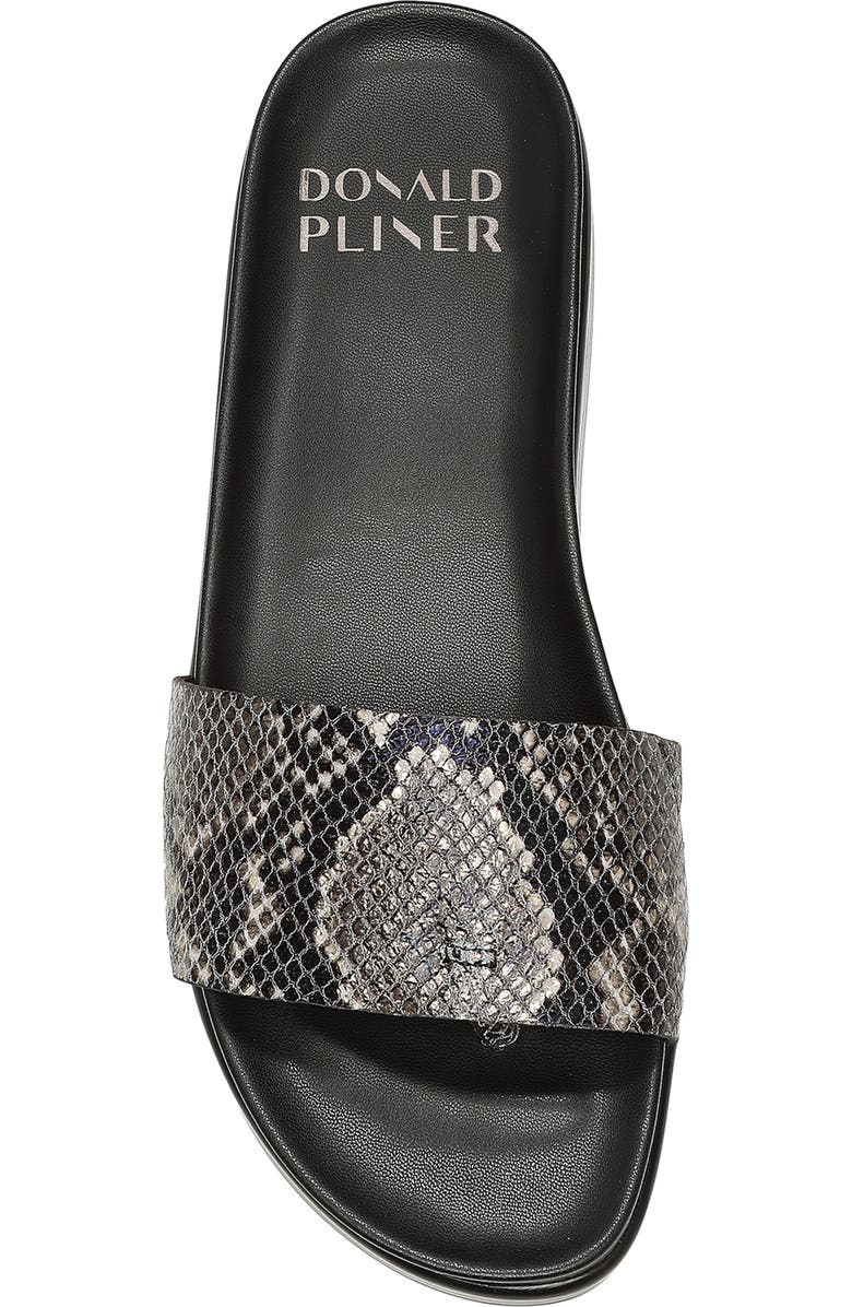 Donald Pliner Snake Embossed Leather Slide Sandal, Alternate, color,