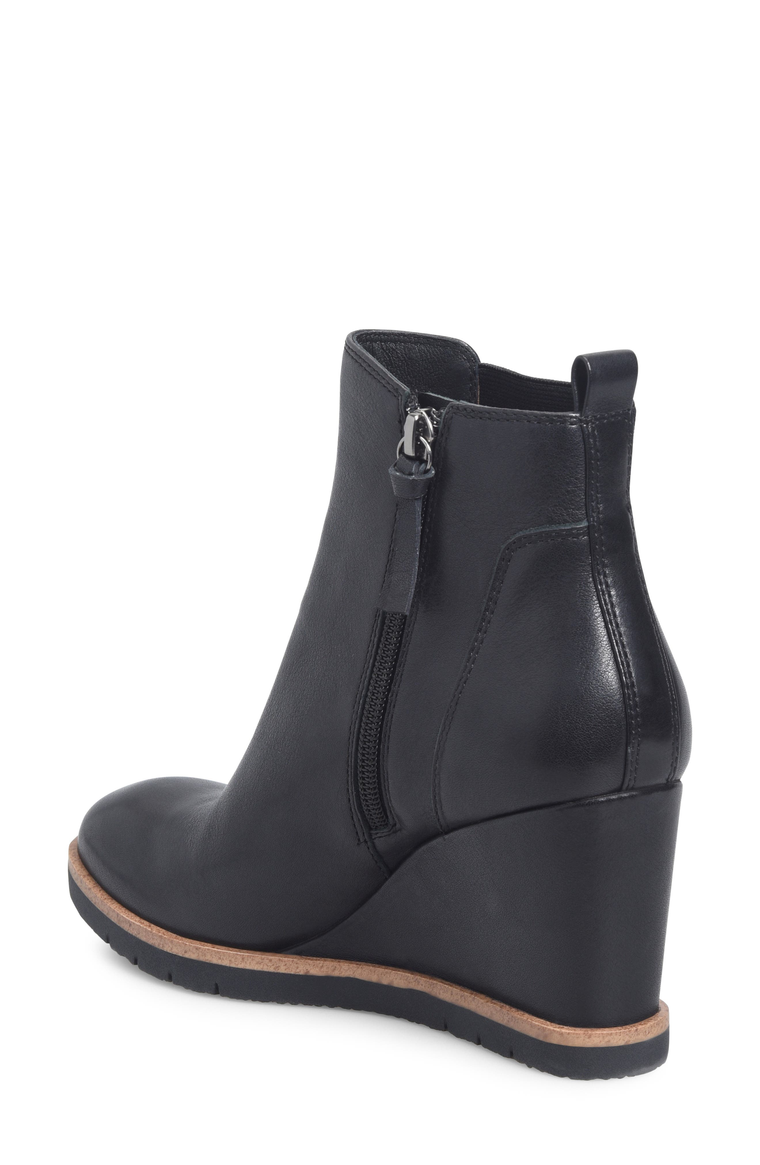 Söfft Monica Wedge Chelsea Boot, Alternate, color, Black