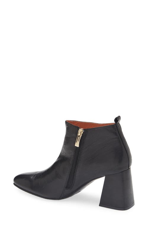 Chocolat Blu Hilla Block Heel Bootie In Black Leather