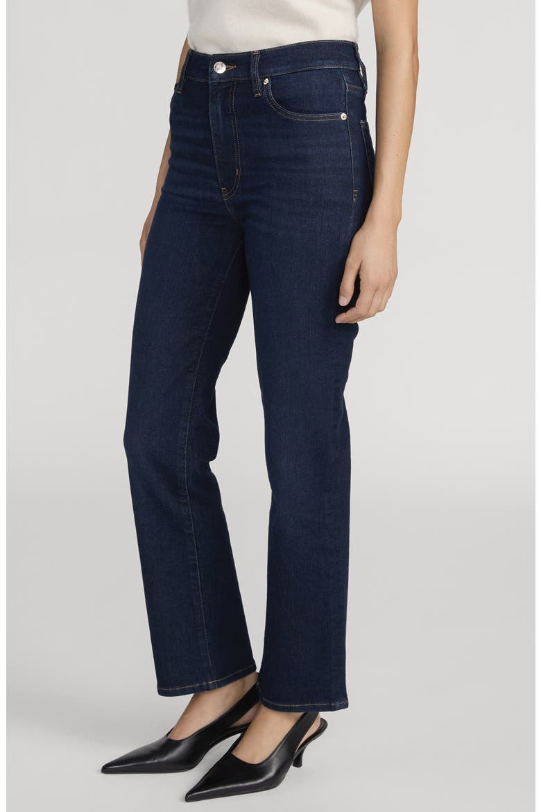 Pixie Le Sleek Straight High Waist Ankle Straight Leg Jeans, Alternate, color, FAIRWAY