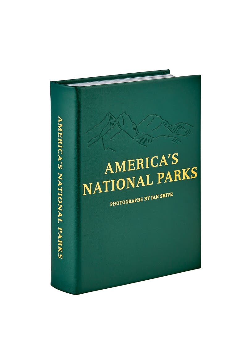 America's National Parks Leather Coffee Table Book, Alternate, color, Green