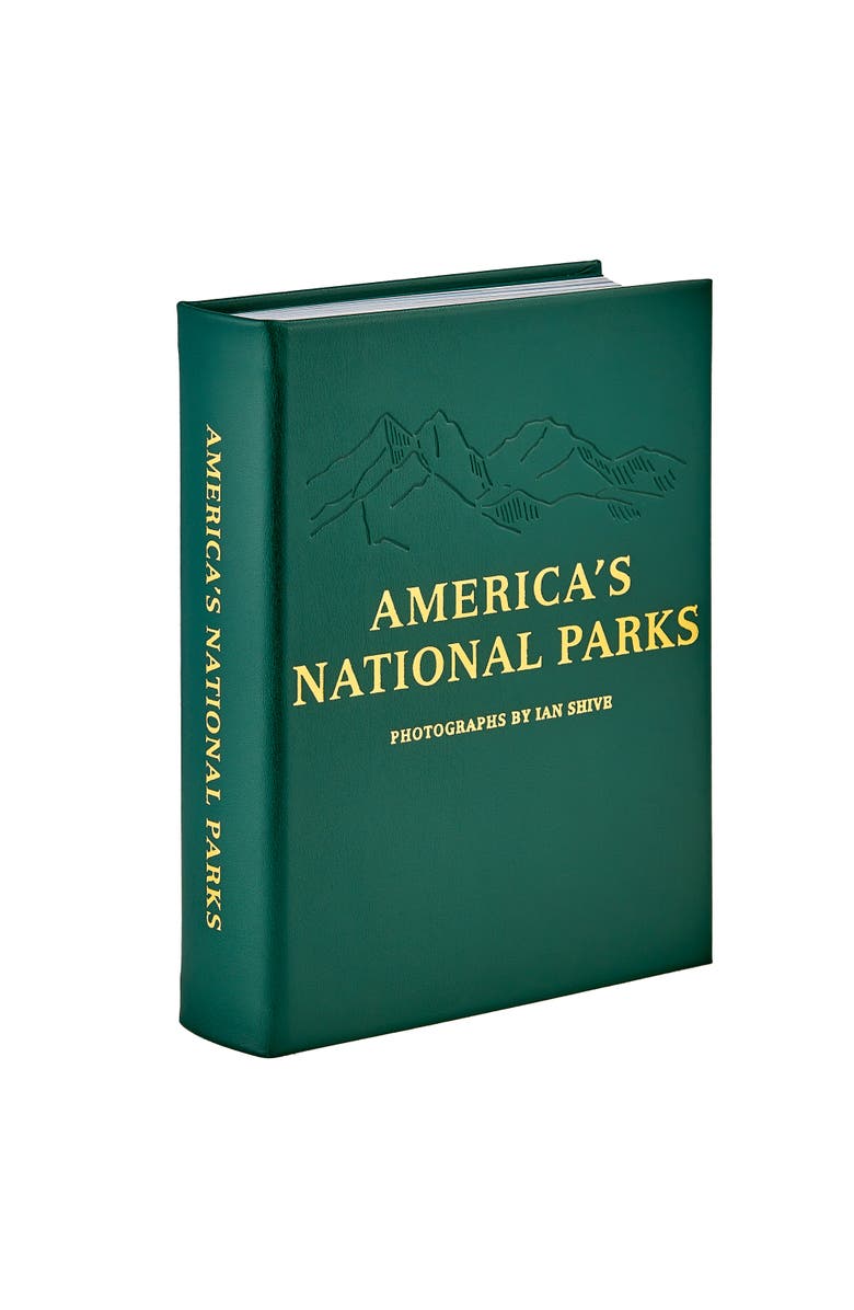 Graphic Image America's National Parks Leather Coffee Table Book, Alternate, color, Green