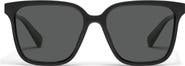 QUAY Try Me 55mm Polarized Square Sunglasses