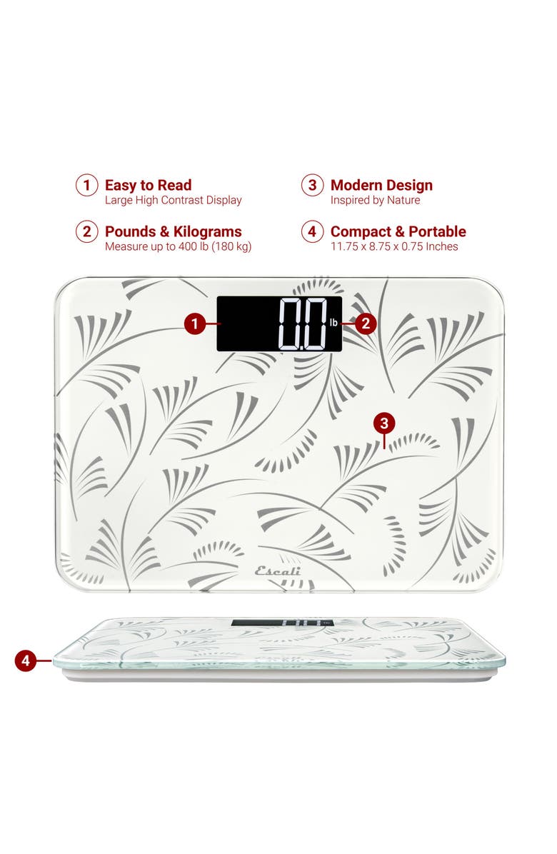 ESCALI Compact Body Scale, Alternate, color, White