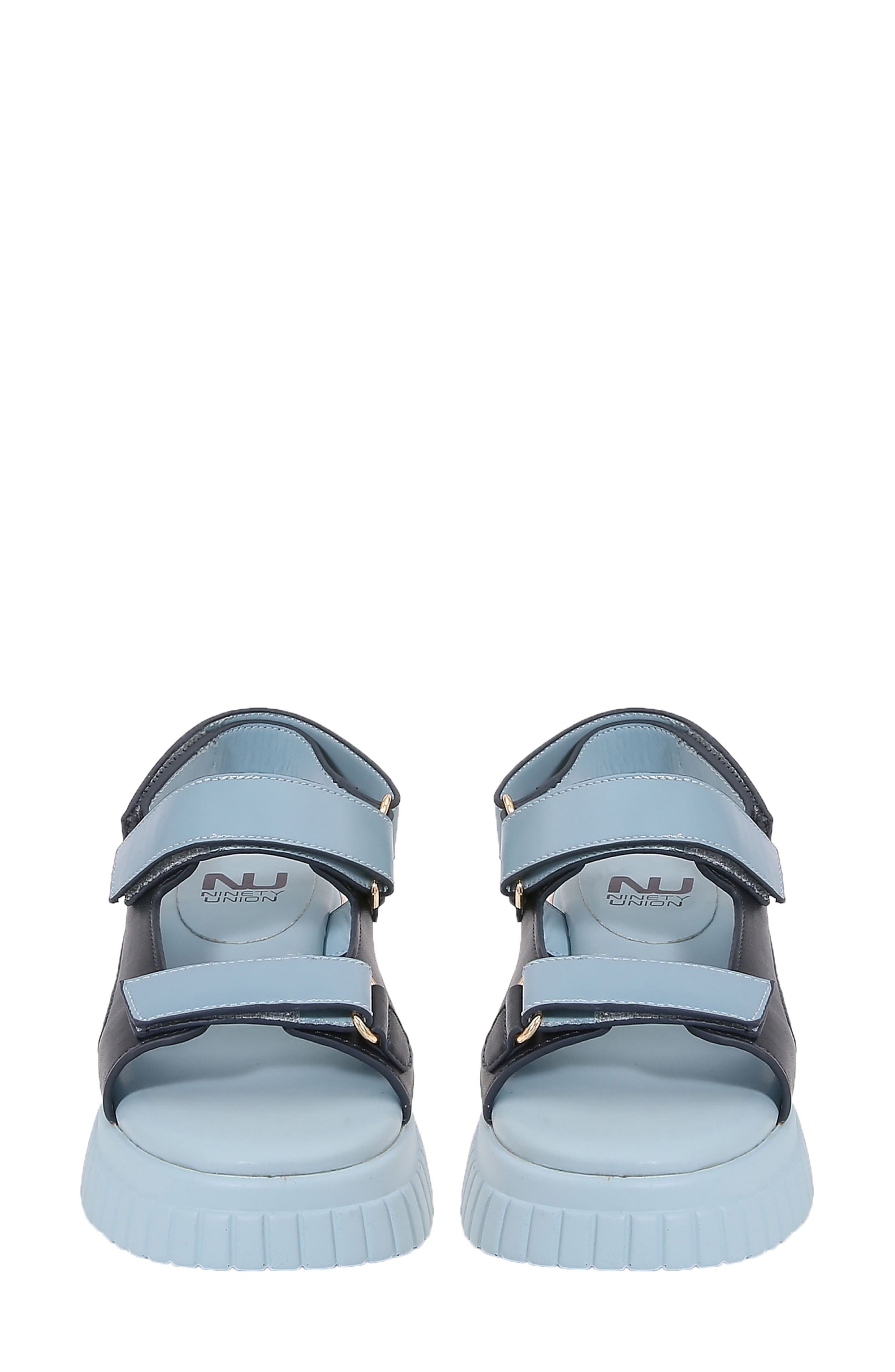 Bayside Platform Sandal, Alternate, color, BLUE