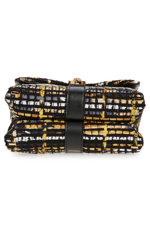 Versace Kleio Tweed Shoulder Bag In Multi