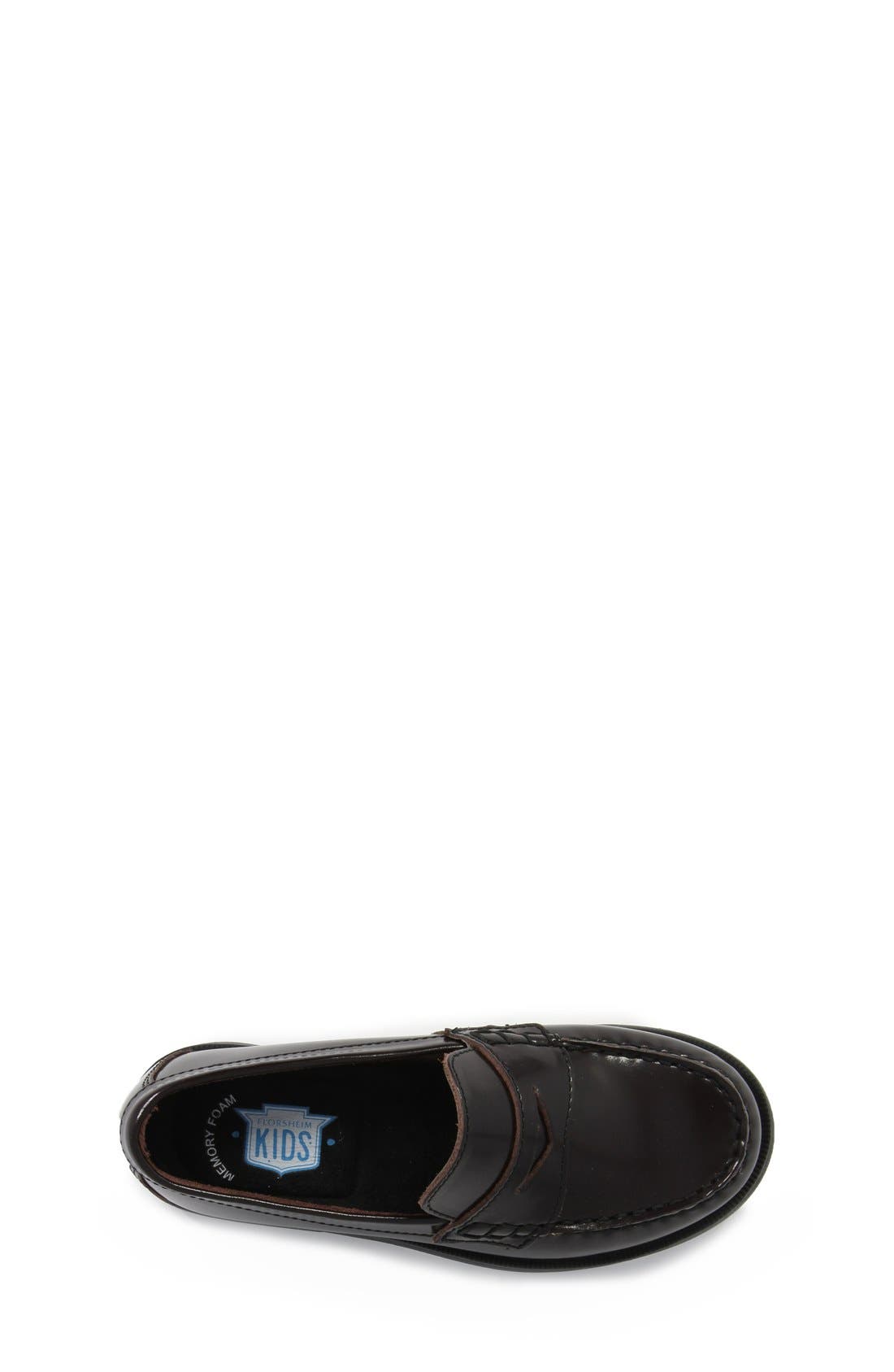 'Croquet' Penny Loafer, Alternate, color, BURGUNDY