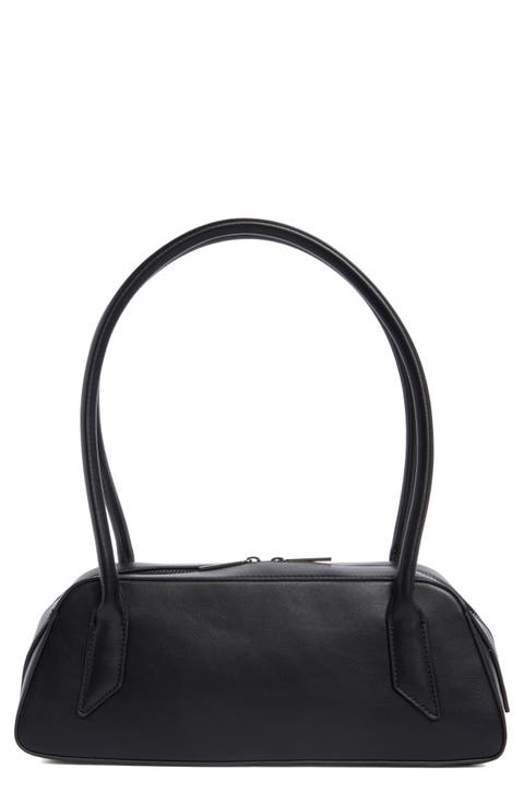 Faux Leather Shoulder Bag