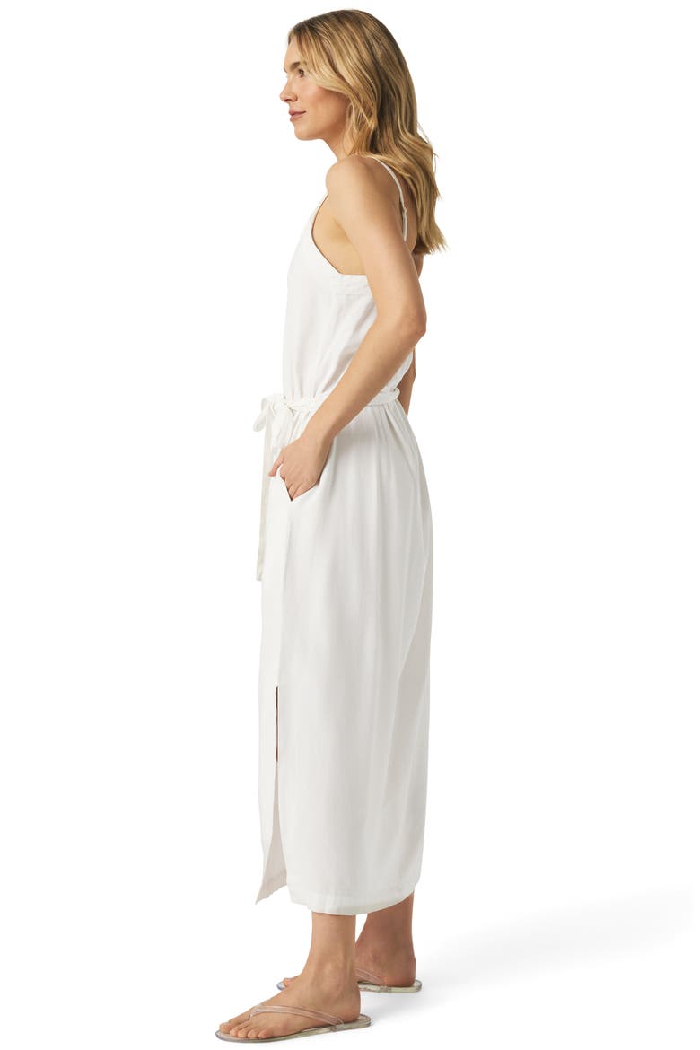 Amanda Sleeveless A-Line Dress, Alternate, color, WHITE