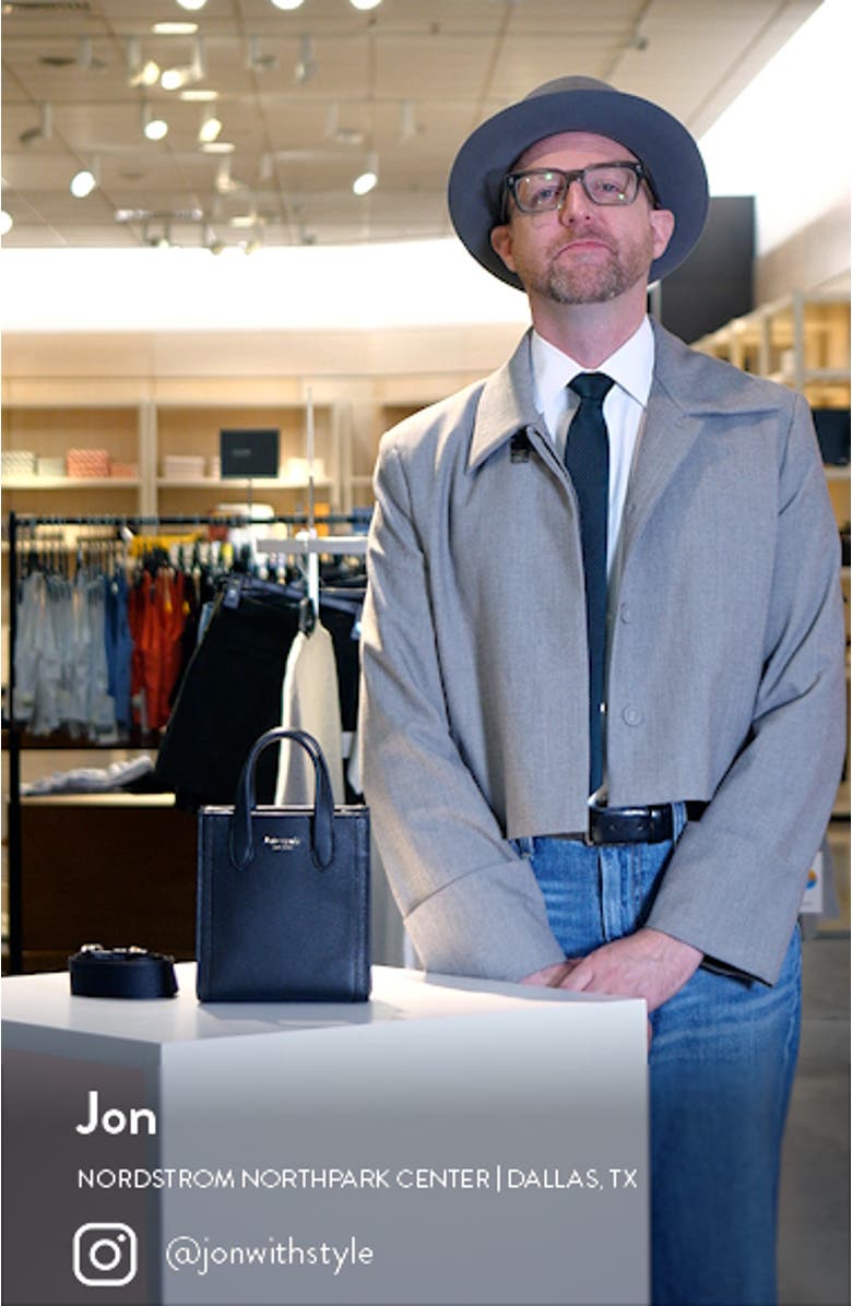 mini manhattan pebbled leather tote, sales video thumbnail