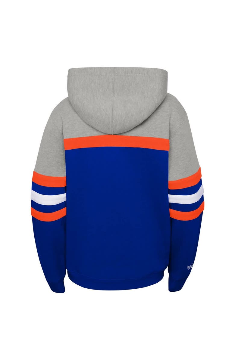Mitchell & Ness Youth Mitchell & Ness  Royal Denver Broncos Throwback Head Coach Pullover Hoodie, Alternate, color, 