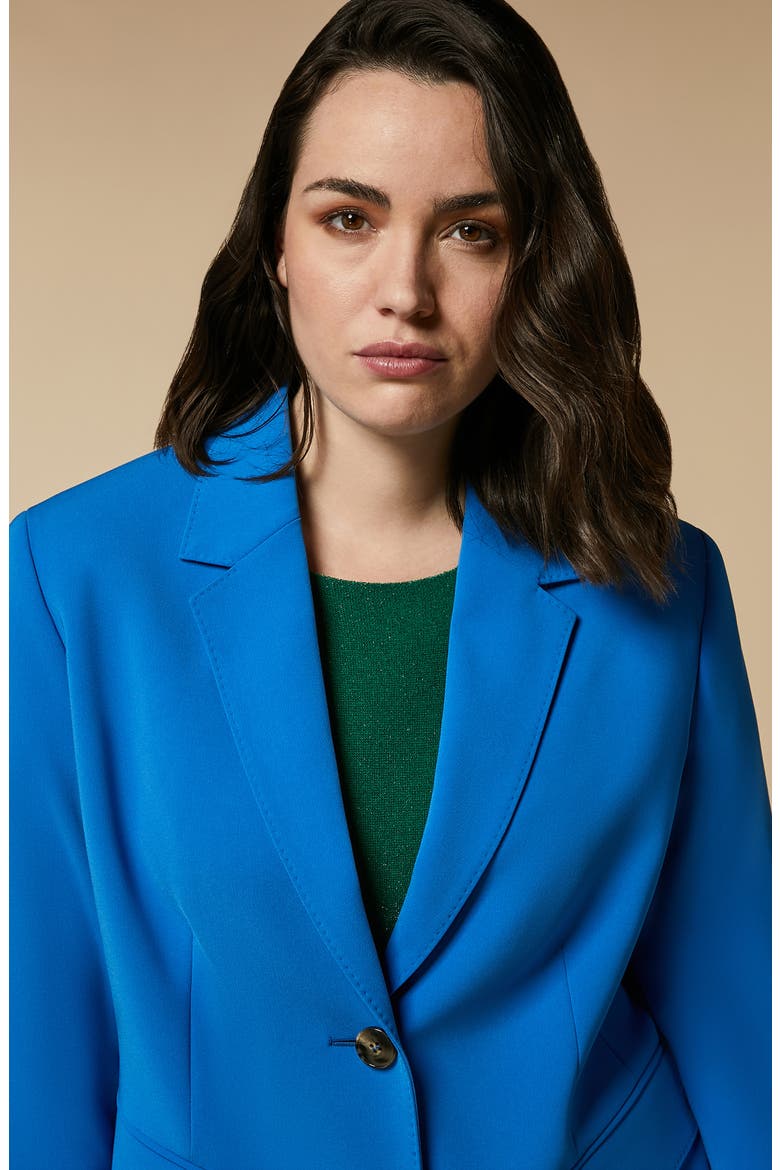 Pickstitch Blazer, Alternate, color, CORNFLOWER
