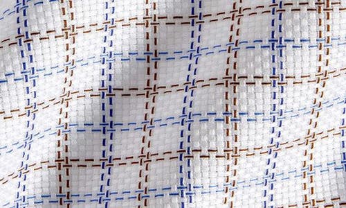David Donahue Trim Fit Check Cotton Dobby Dress Shirt In Multi