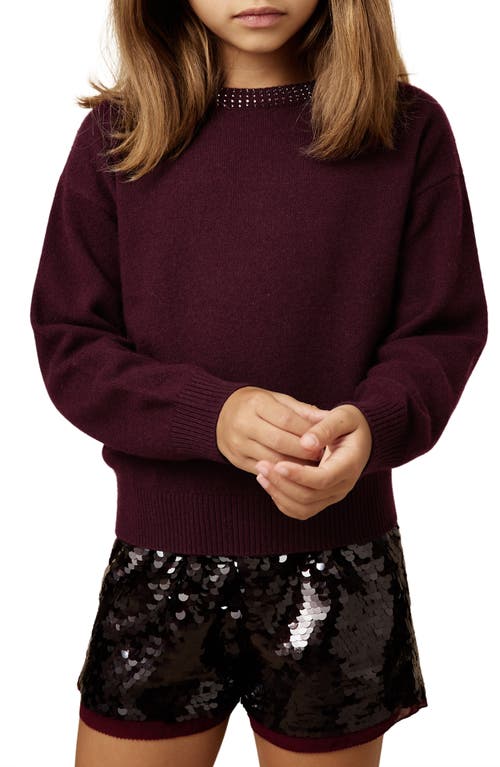 Reiss Kids' Elizabeth Embellished Sweater In Red