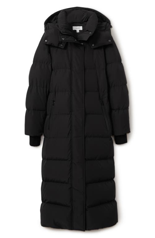 Reiss Dalby Longline Puffer Coat In Black