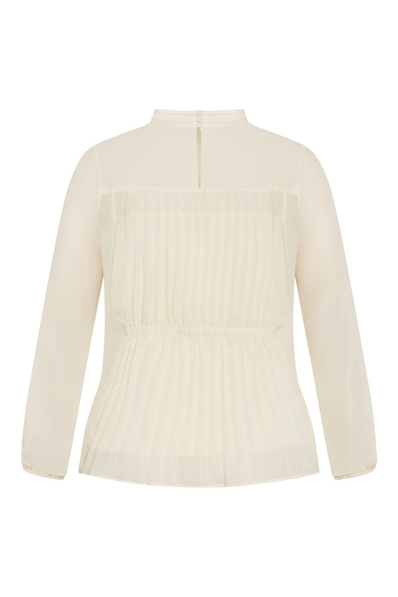 Cross Lane Pleated Shirt, Alternate, color, CREAM