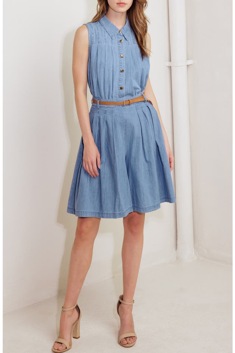 Denim Bermuda Short, Alternate, color, LIGHT BLUE DENIM