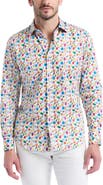 Robert Graham Garnish Print Stretch Cotton Button-Up Shirt