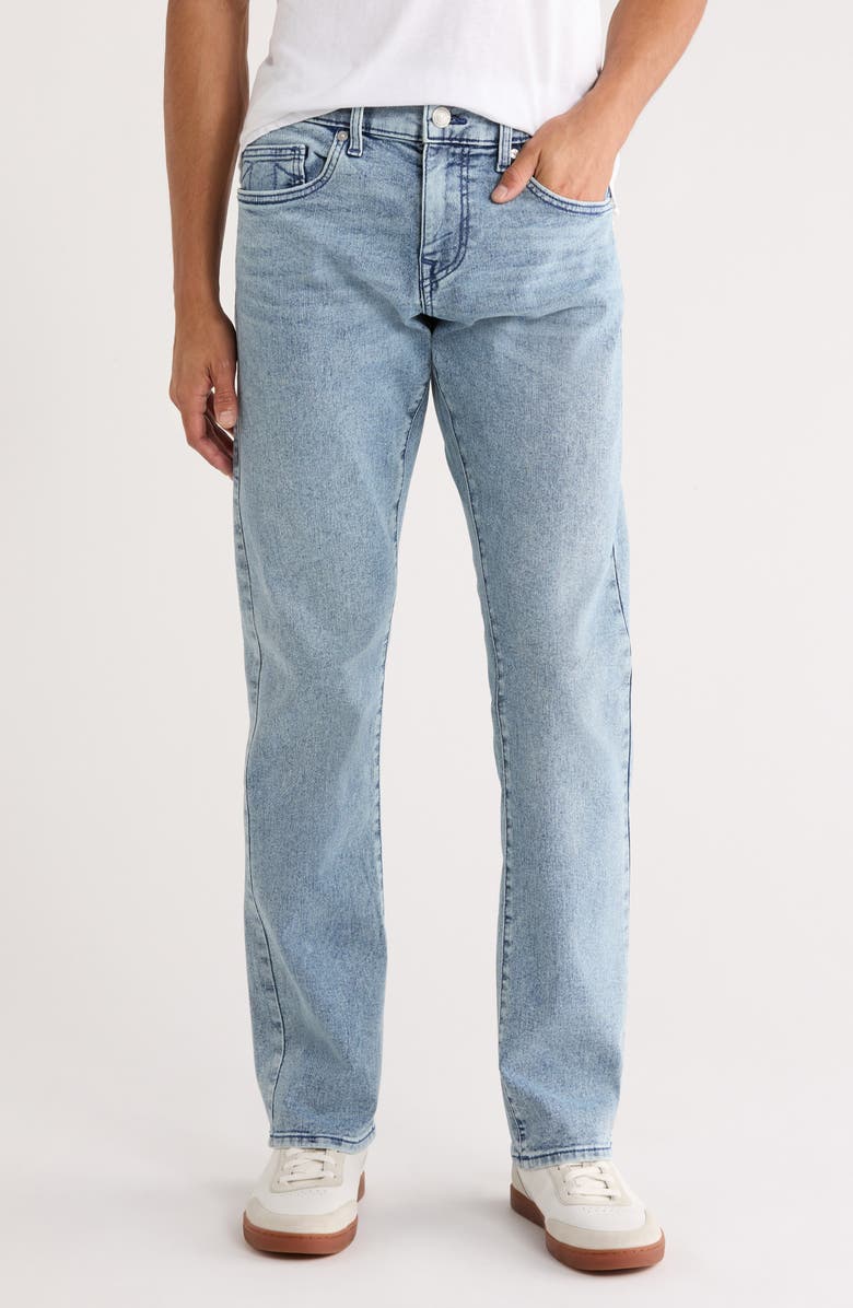 True Religion Ricky Relaxed Straight Jeans, Main, color, Light Sparkling Pear